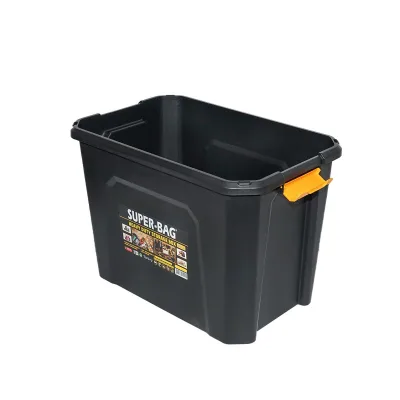 Scatola di immagazzinaggio 60L 580x380x405mm Contenitori in plastica con coperchio e chiusura a clip Contenitore per garage 60L 580x380x405mm - immagine 5