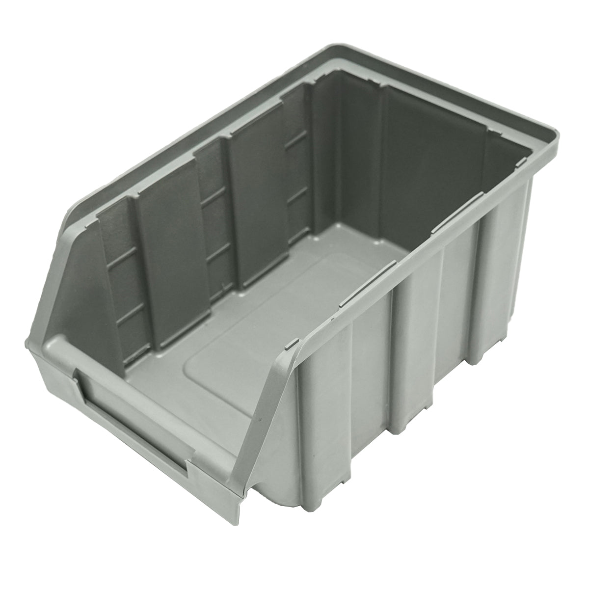Scatola portaoggetti in plastica grigia, 130x215x120 mm