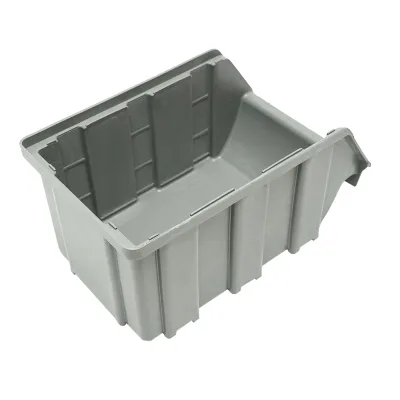 Scatola portaoggetti in plastica grigia, 130x215x120 mm - immagine 2