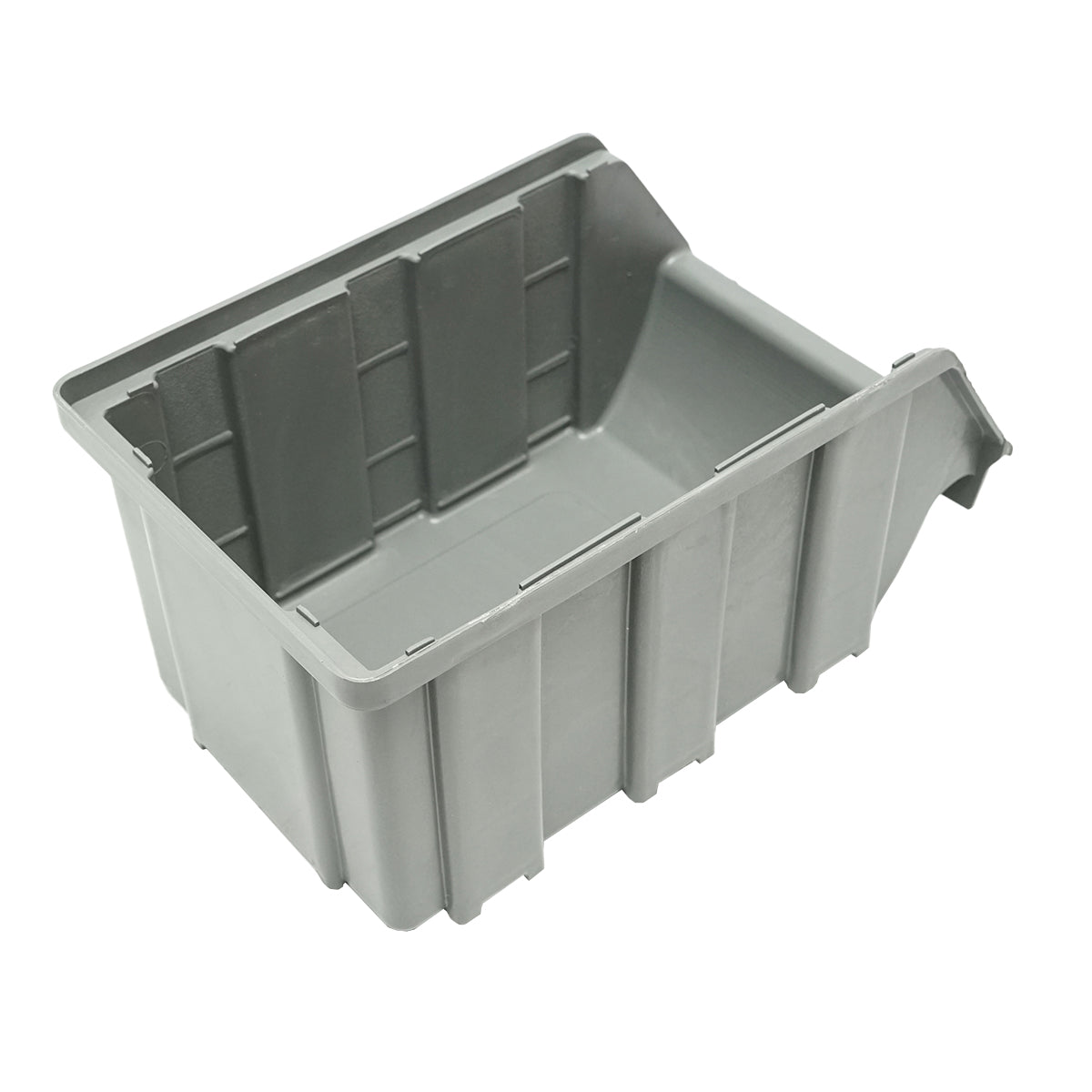 Scatola portaoggetti in plastica grigia, 130x215x120 mm - immagine 2