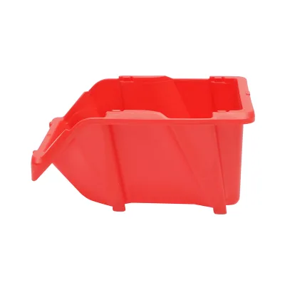 Scatola portaoggetti in plastica rossa, dimensioni 165x105x75 mm - immagine 3