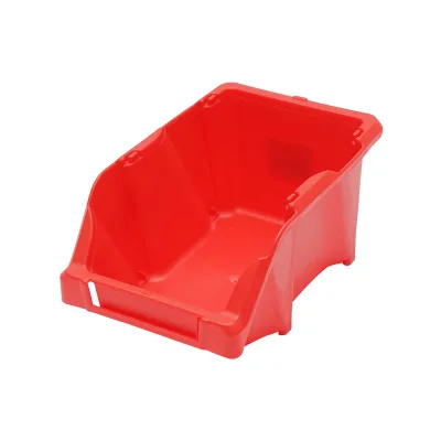 Scatola portaoggetti in plastica rossa, dimensioni 165x105x75 mm
