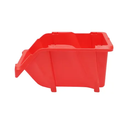 Scatola portaoggetti in plastica rossa, dimensioni 195x125x95 mm - immagine 3