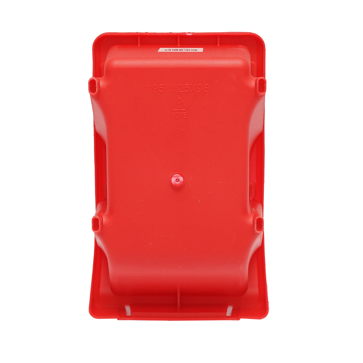 Scatola portaoggetti in plastica rossa, dimensioni 195x125x95 mm - immagine 5