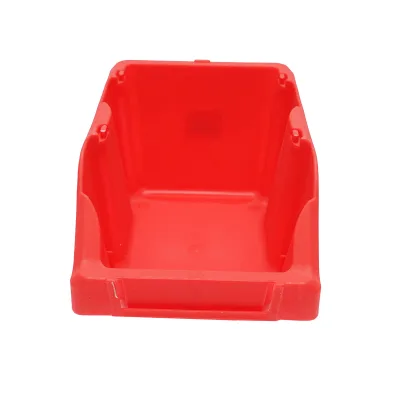 Scatola portaoggetti in plastica rossa, dimensioni 245x155x120 mm - immagine 2
