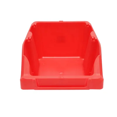 Scatola portaoggetti in plastica rossa, dimensioni 295x195x130 mm - immagine 2