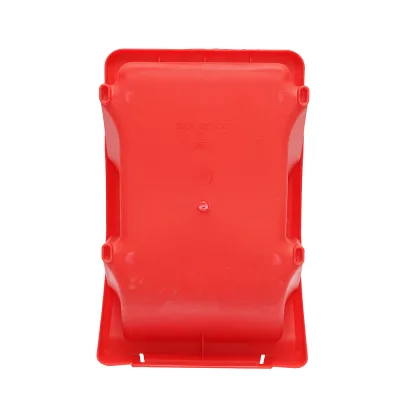 Scatola portaoggetti in plastica rossa, dimensioni 295x195x130 mm - immagine 5