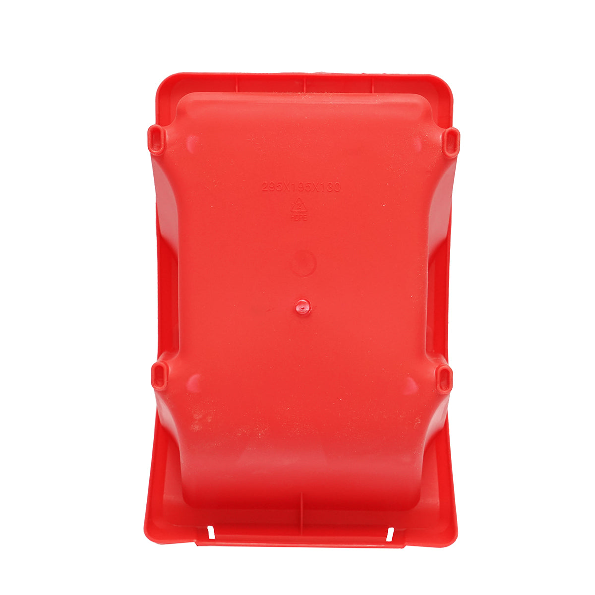 Scatola portaoggetti in plastica rossa, dimensioni 295x195x130 mm - immagine 5