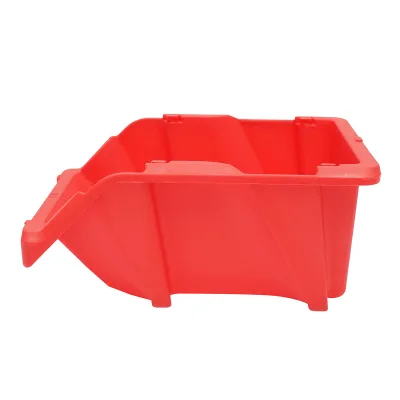 Scatola portaoggetti in plastica rossa, dimensioni 295x195x130 mm - immagine 3
