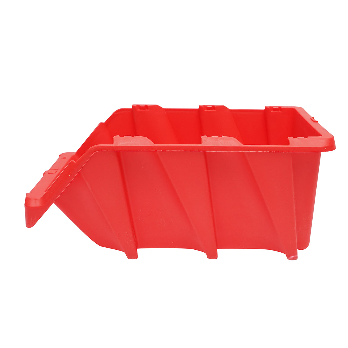 Scatola portaoggetti in plastica rossa, dimensioni 360x215x155 mm - immagine 2