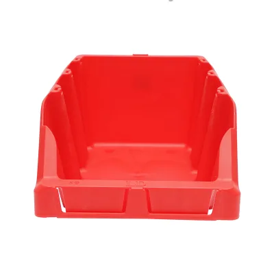 Scatola portaoggetti in plastica rossa, dimensioni 360x215x155 mm - immagine 3