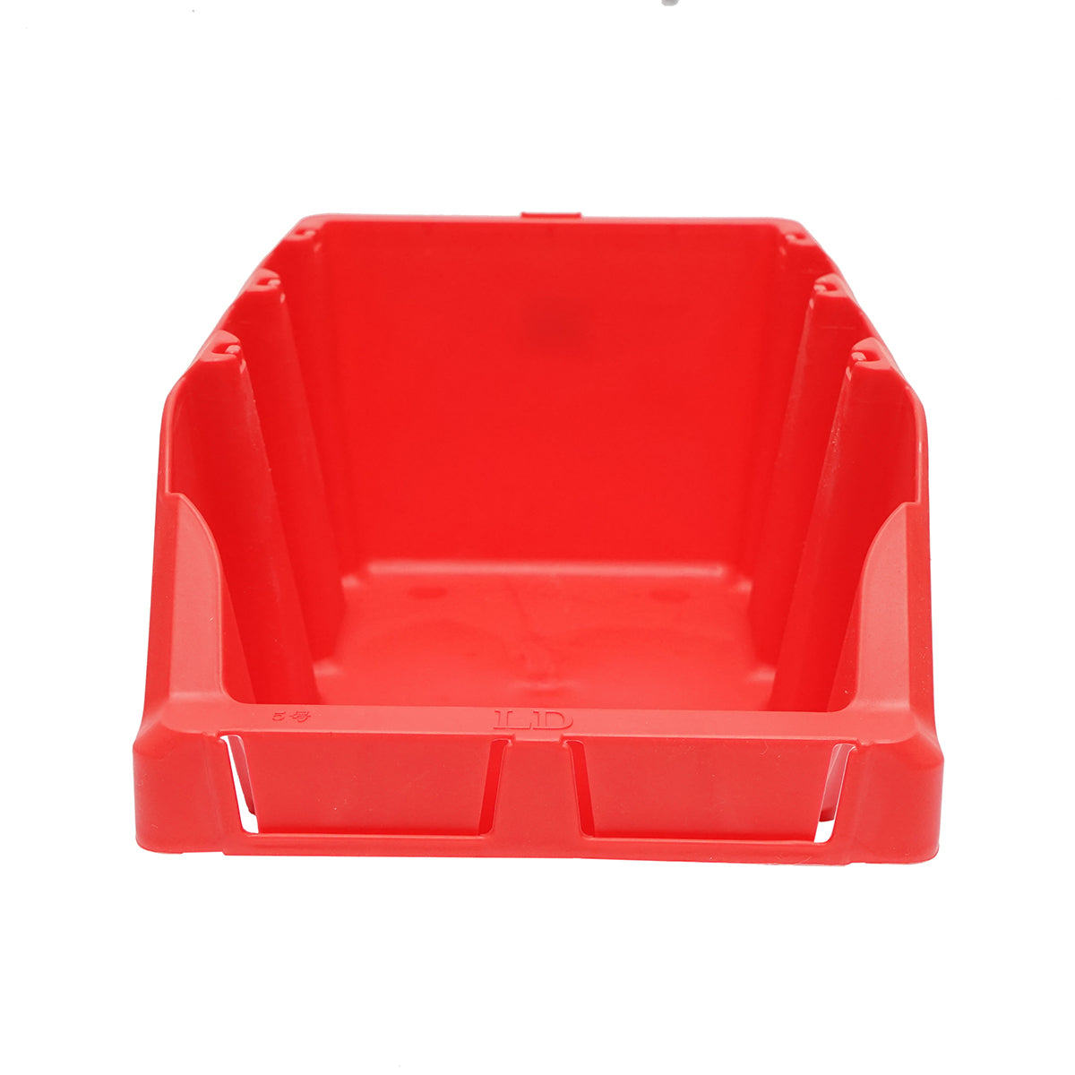 Scatola portaoggetti in plastica rossa, dimensioni 360x215x155 mm - immagine 3