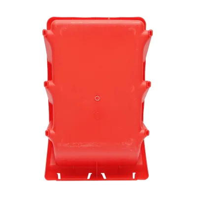 Scatola portaoggetti in plastica rossa, dimensioni 420x265x175 mm - immagine 5