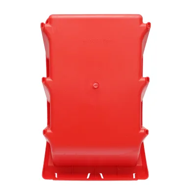 Scatola portaoggetti in plastica rossa, dimensioni 490x300x195 mm - immagine 5