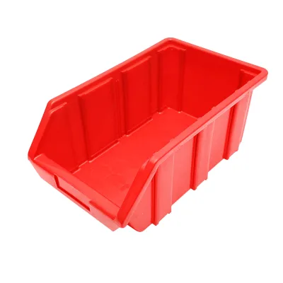 Scatola portaoggetti in plastica, 175x317x148 mm, rossa