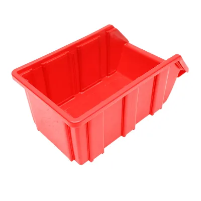 Scatola portaoggetti in plastica, 175x317x148 mm, rossa - immagine 2