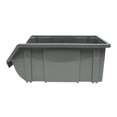 Scatola portaoggetti in plastica, 226x390x167 mm, grigia - immagine 3