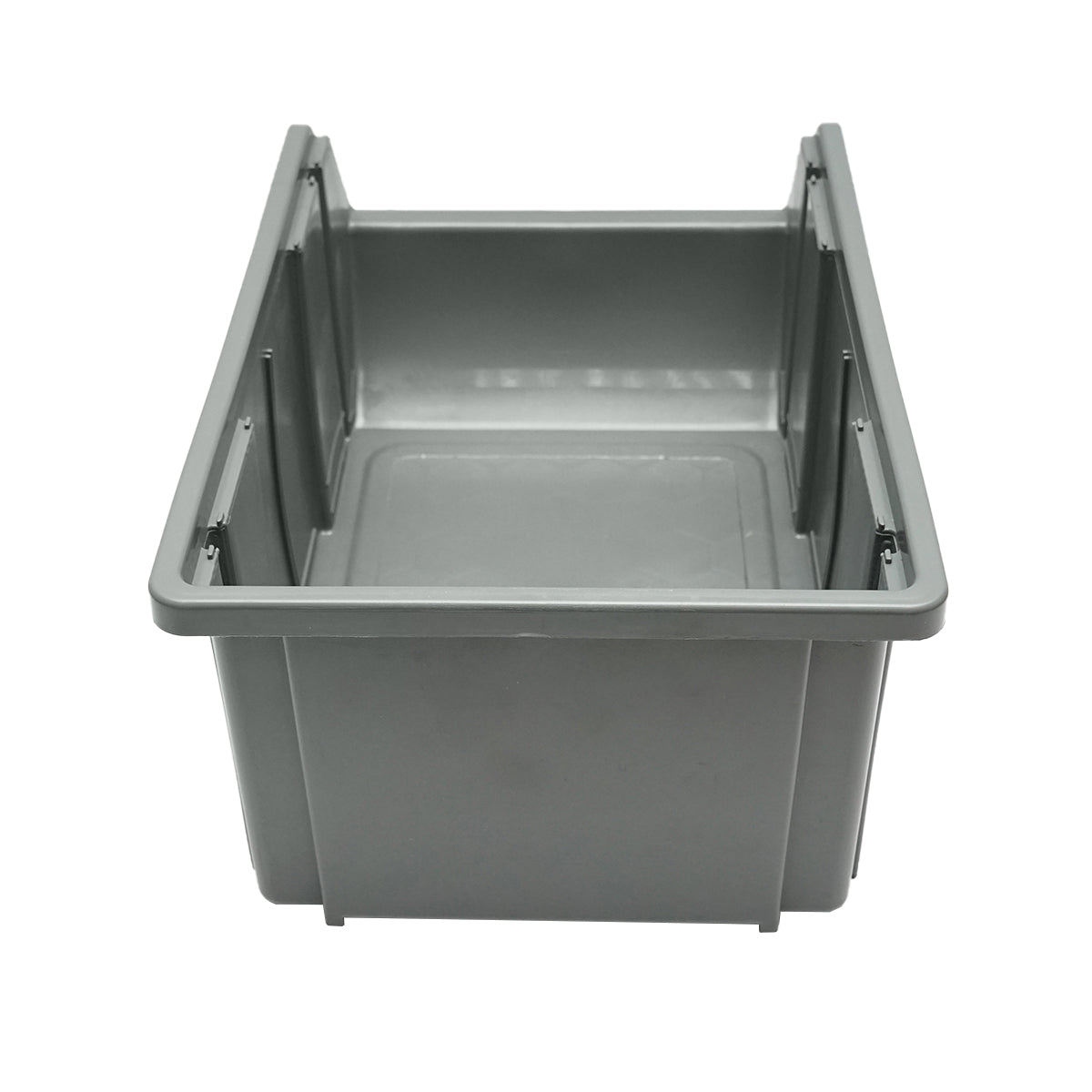 Scatola portaoggetti in plastica, 226x390x167 mm, grigia - immagine 5
