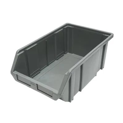 Scatola portaoggetti in plastica, 226x390x167 mm, grigia