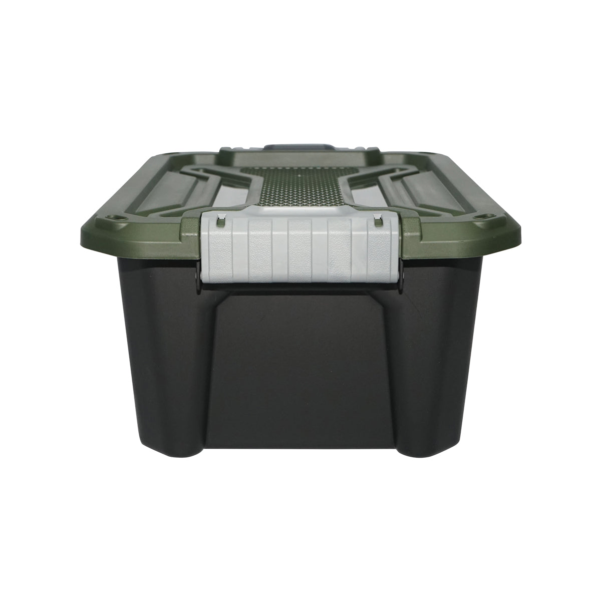Scatola portaoggetti resistente da 12 litri con coperchio, colore verde, dimensioni 385x295x175 mm. Breckner Germany - immagine 2