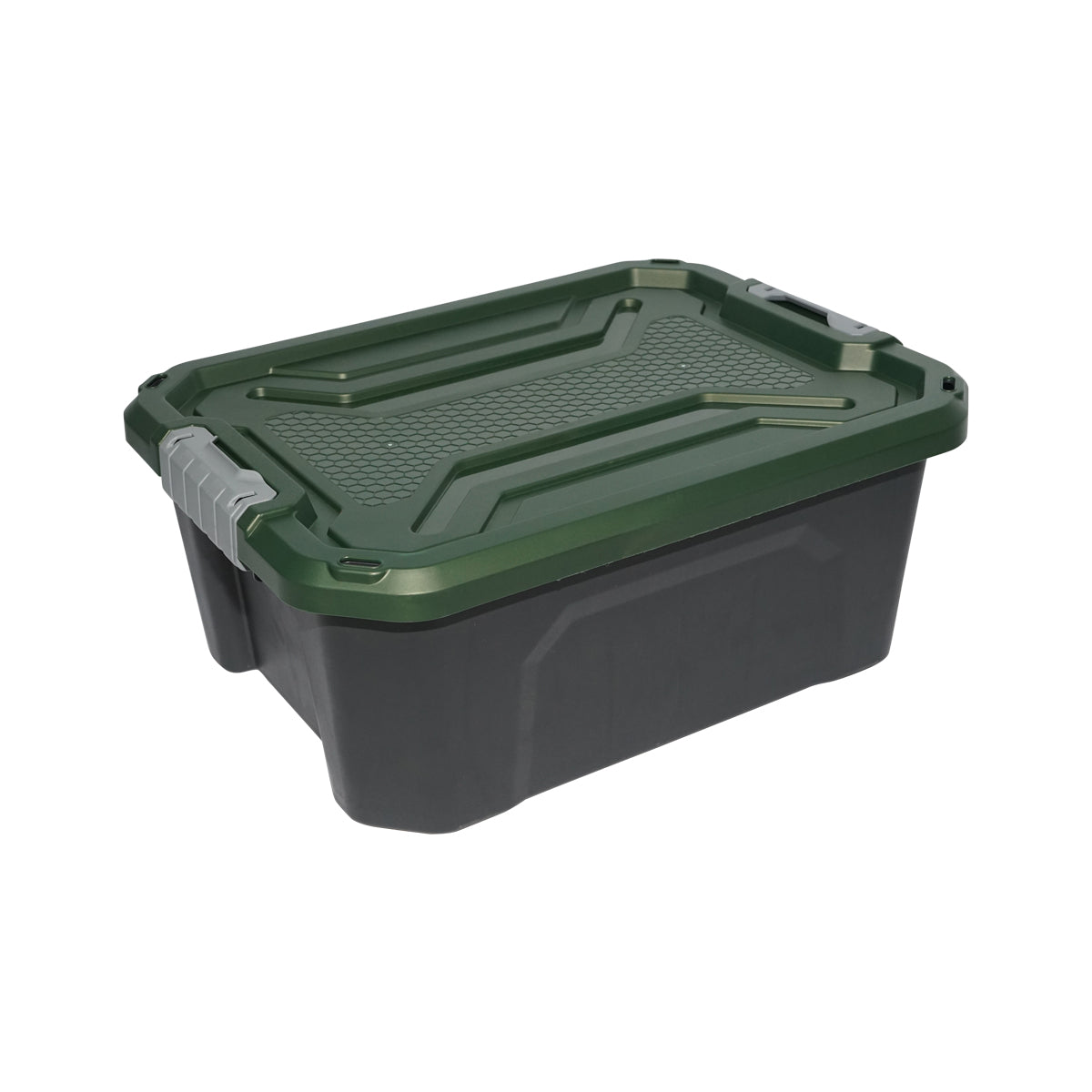 Scatola portaoggetti resistente da 20 litri con coperchio, verde, 490x380x200 mm Breckner Germany - immagine 3