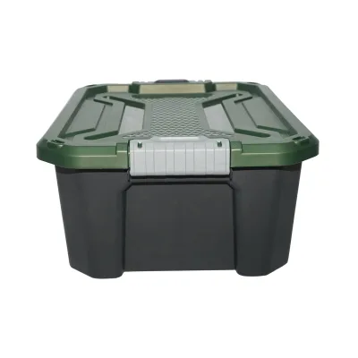 Scatola portaoggetti resistente da 20 litri con coperchio, verde, 490x380x200 mm Breckner Germany - immagine 2