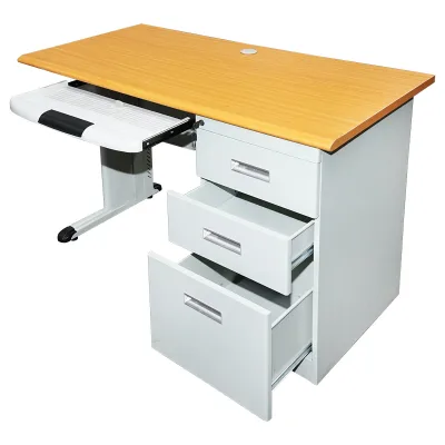 Scrivania metallica con 3 cassetti e piano in truciolato 1200 x 600 x 750H mm Breckner Germany - immagine 2