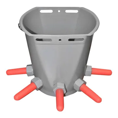 Secchio abbeveratoio 8 LT Per Vitelli Secchio Allattamento Vitelli con valvola 5 uscite