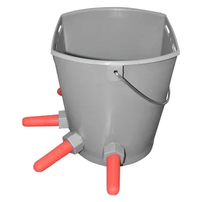 Secchio abbeveratoio 8 LT Per Vitelli Secchio Allattamento Vitelli con valvola 5 uscite - immagine 2
