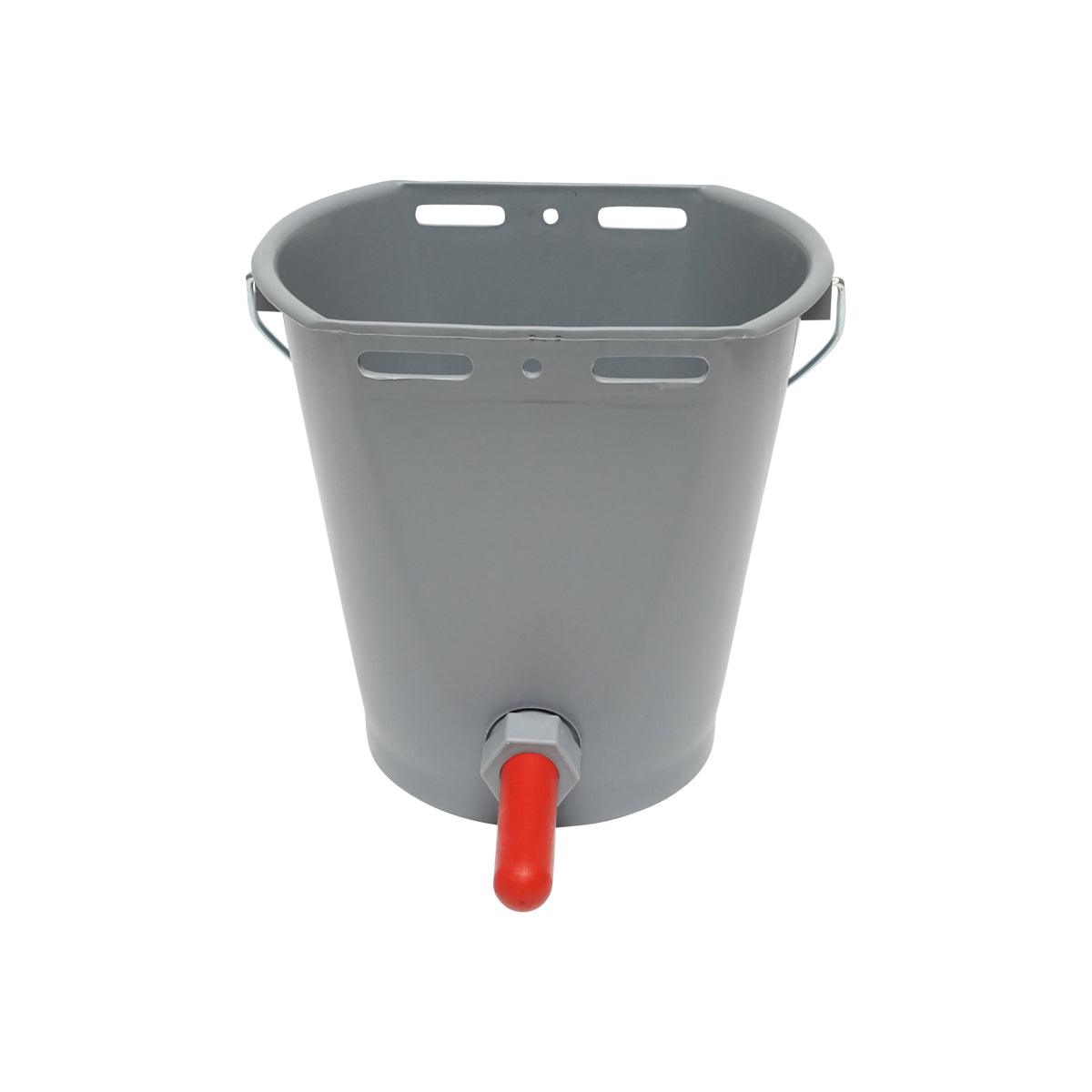 Secchio abbeveratoio 8 LT Per Vitelli, Secchio Allattamento Vitelli con valvola