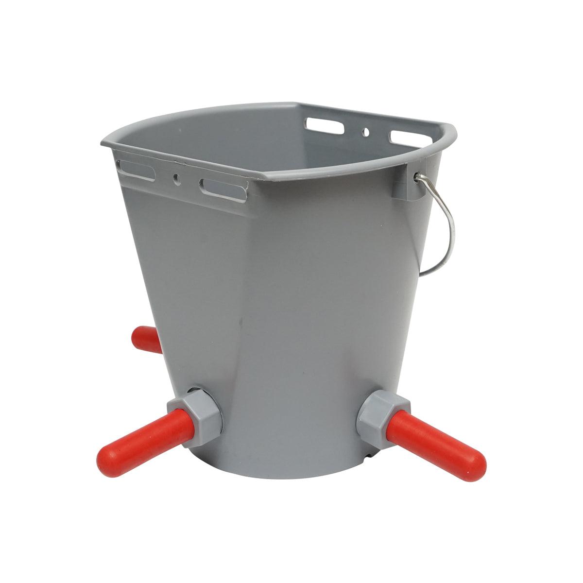 Secchio abbeveratoio 8 LT Per Vitelli, Secchio Allattamento Vitelli con valvola 3 uscite - immagine 2