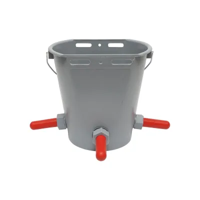 Secchio abbeveratoio 8 LT Per Vitelli, Secchio Allattamento Vitelli con valvola 3 uscite