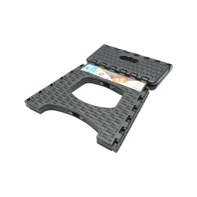 Sedia pieghevole in plastica color nero, dimensioni 286x325x270mm. - immagine 4