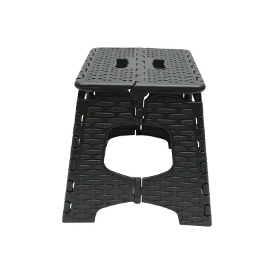 Sedia pieghevole in plastica color nero, dimensioni 286x325x270mm. - immagine 2