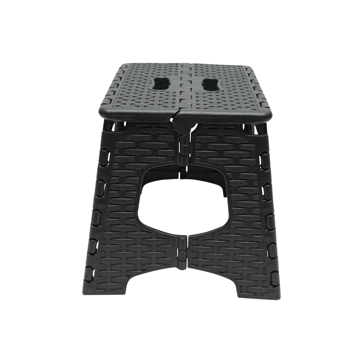 Sedia pieghevole in plastica color nero, dimensioni 286x325x270mm. - immagine 2