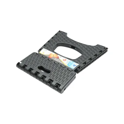 Sedia pieghevole in plastica color nero, dimensioni 286x325x270mm. - immagine 3