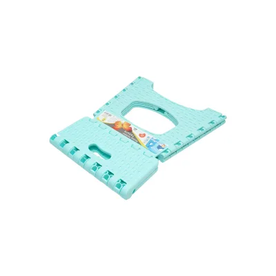 Sedia pieghevole in plastica color turchese, dimensioni 286x325x270mm - immagine 3