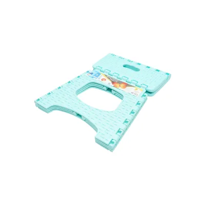 Sedia pieghevole in plastica color turchese, dimensioni 286x325x270mm - immagine 4