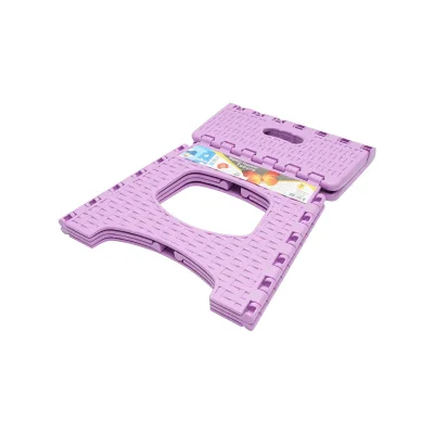 Sedia pieghevole in plastica color viola, dimensioni 286x325x270mm - immagine 3