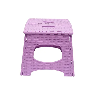 Sedia pieghevole in plastica color viola, dimensioni 286x325x270mm - immagine 2