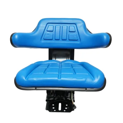 Sedile blu per trattore con tripla regolazione e ammortizzatore  U-445 e U-650 - immagine 6