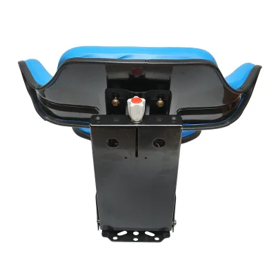 Sedile blu per trattore con tripla regolazione e ammortizzatore  U-445 e U-650 - immagine 3
