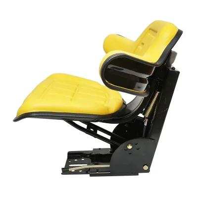 Sedile giallo per trattore con tripla regolazione e ammortizzatore UTB U-445 e U-650. - immagine 5