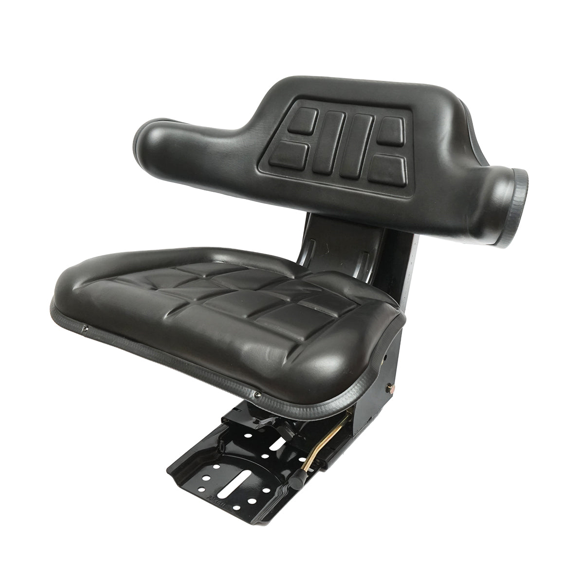 Sedile nero per trattore con tripla regolazione e ammortizzatore UTB U-445 e U-650.