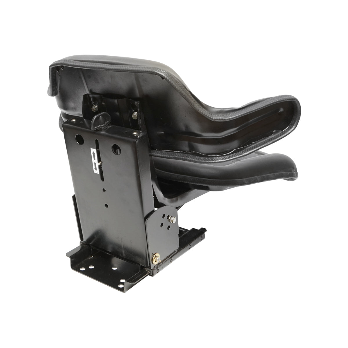 Sedile nero per trattore U-445, U-650 con tripla regolazione e ammortizzatore - immagine 4