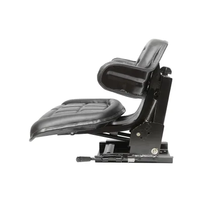 Sedile nero per trattore U-445, U-650 con tripla regolazione e ammortizzatore - immagine 3