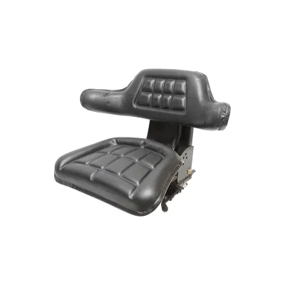 Sedile nero per trattore U-445, U-650 con tripla regolazione e ammortizzatore