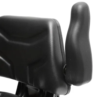 Sedile nero per trattore, regolabile con braccioli, larghezza seduta 485 mm. - immagine 5
