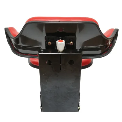Sedile rosso per trattore con tripla regolazione e ammortizzatore  U-445 e U-650. - immagine 3