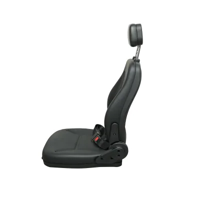 Sedile universale con cintura di sicurezza e poggiatesta per macchine agricole o industriali, carrelli elevatori. - immagine 2